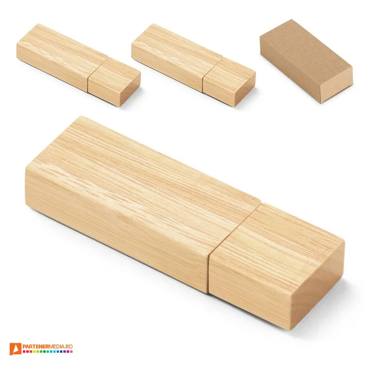 memory stick uri usb de 16 gb din lemn de bambus 97569