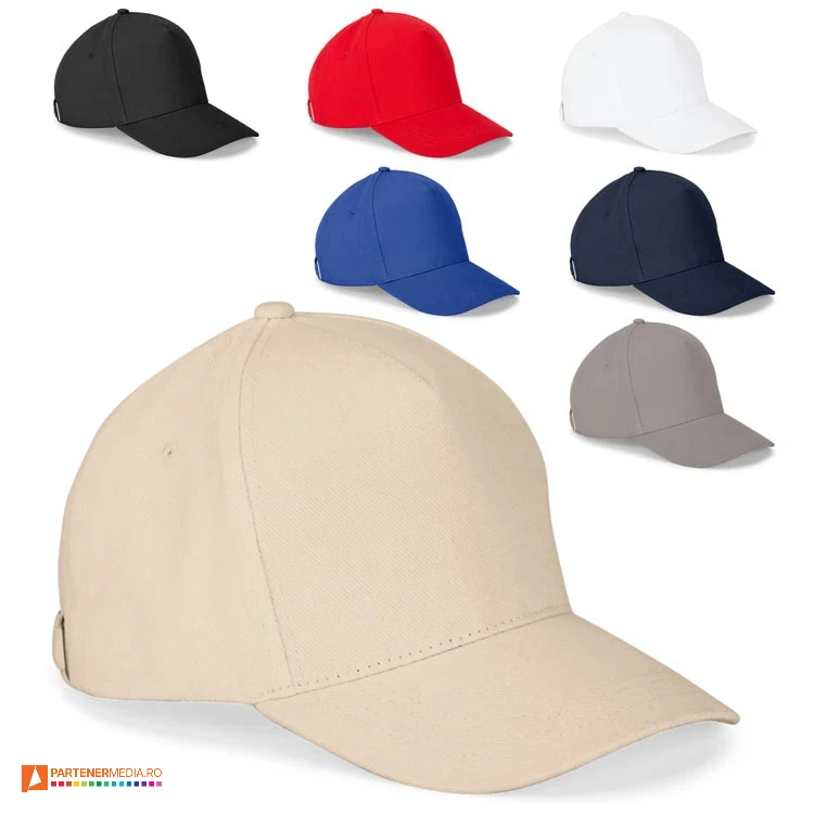 sepci unisex din bumbac cu 5 panele si catarama metalica 99169 sepci unisex din bumbac cu 5 panele si catarama metalica 99169 poza 1