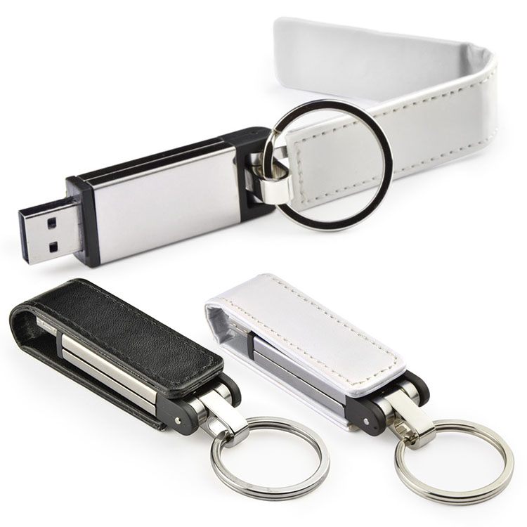 stick uri USB de 32 GB metalice cu imitatie de piele 44054 poza 1
