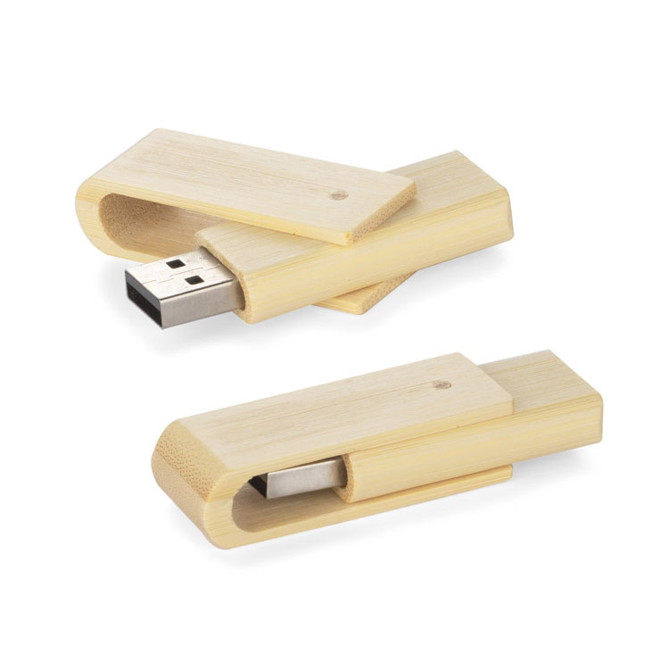 stickuri USB de 16 GB din lemn cu protectie glisanta 44088 poza 1