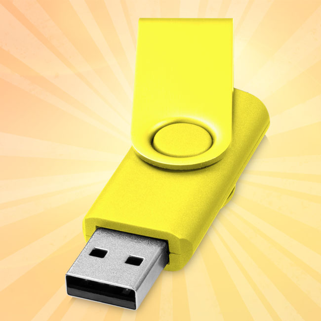 stickuri USB de 4 Gb galbene 12350806 poza 4