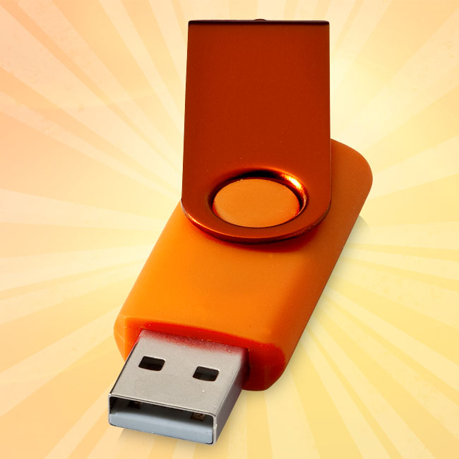 stickuri USB de 4 Gb portocalii 12350804 poza 6