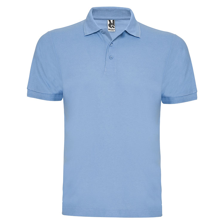 tricouri bleu polo pentru copii din bumbac si poliester Roly 6610 Pegaso poza 5