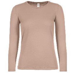 tricouri cu maneci lungi de dama crem F02942 poza 5