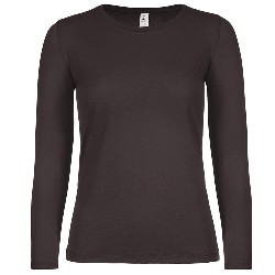 tricouri cu maneci lungi de dama maro F02942 poza 3