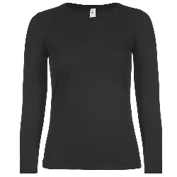 tricouri cu maneci lungi de dama negre F02942 poza 12