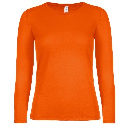 tricouri cu maneci lungi de dama portocalii F02942 poza 6