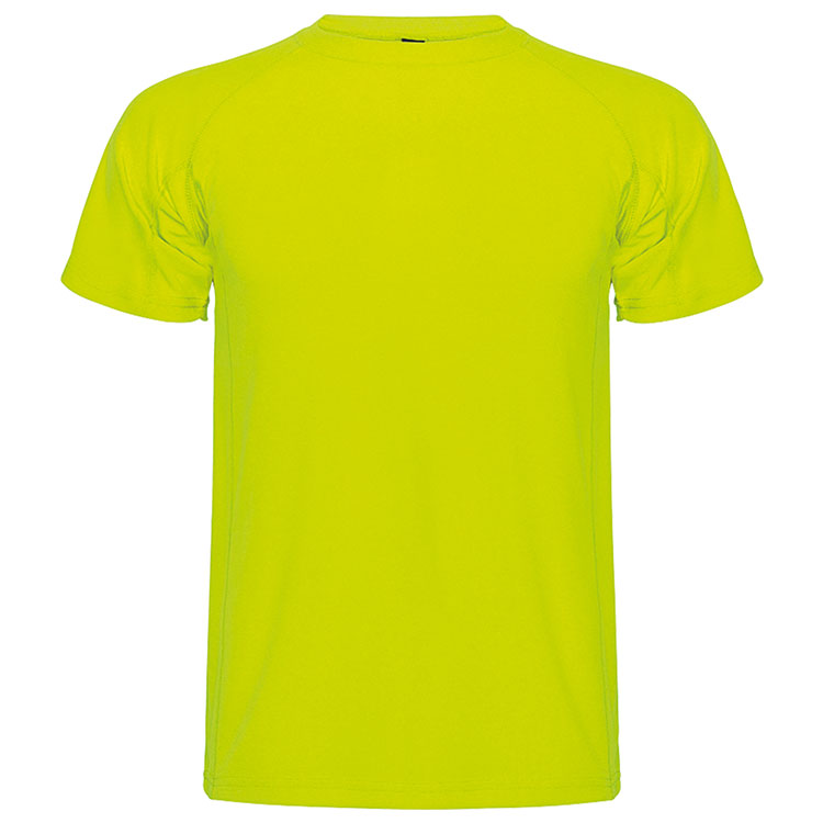 tricouri galbene sport de copii din poliester Roly 0425C MonteCarlo poza 2