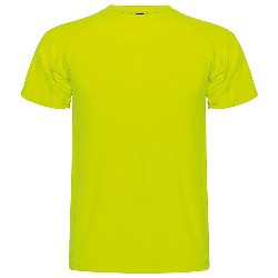 tricouri galbene sport de copii din poliester Roly 0425C MonteCarlo poza 2