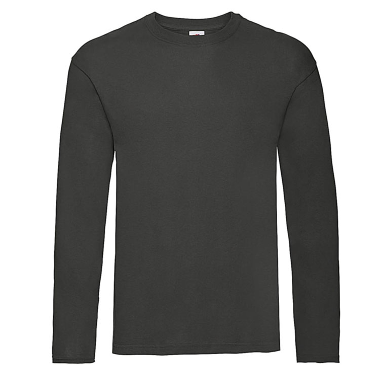 tricouri gri inchis barbatesti cu maneci lungi F11001 poza 5