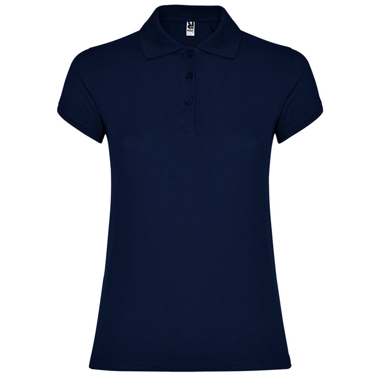 tricouri polo albastre de dama Star PO6634 Roly poza 4