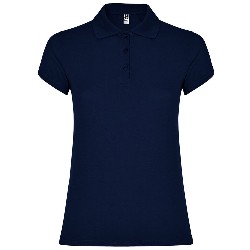 tricouri polo albastre de dama Star PO6634 Roly poza 4