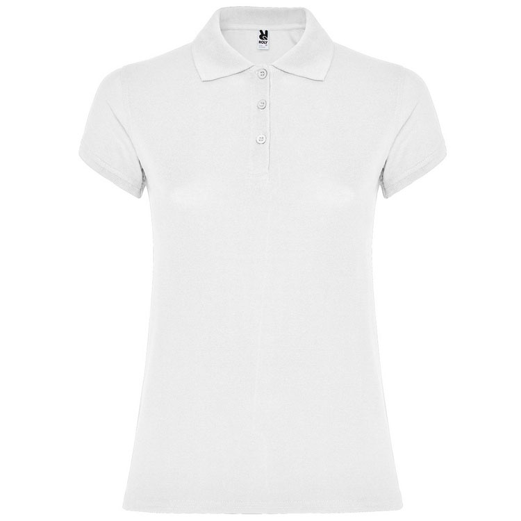tricouri polo albe de dama Star PO6634 Roly poza 3