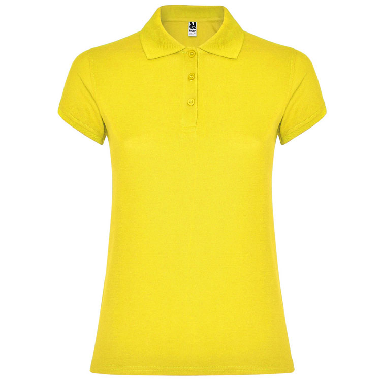 tricouri polo galbene de dama Star PO6634 Roly poza 13