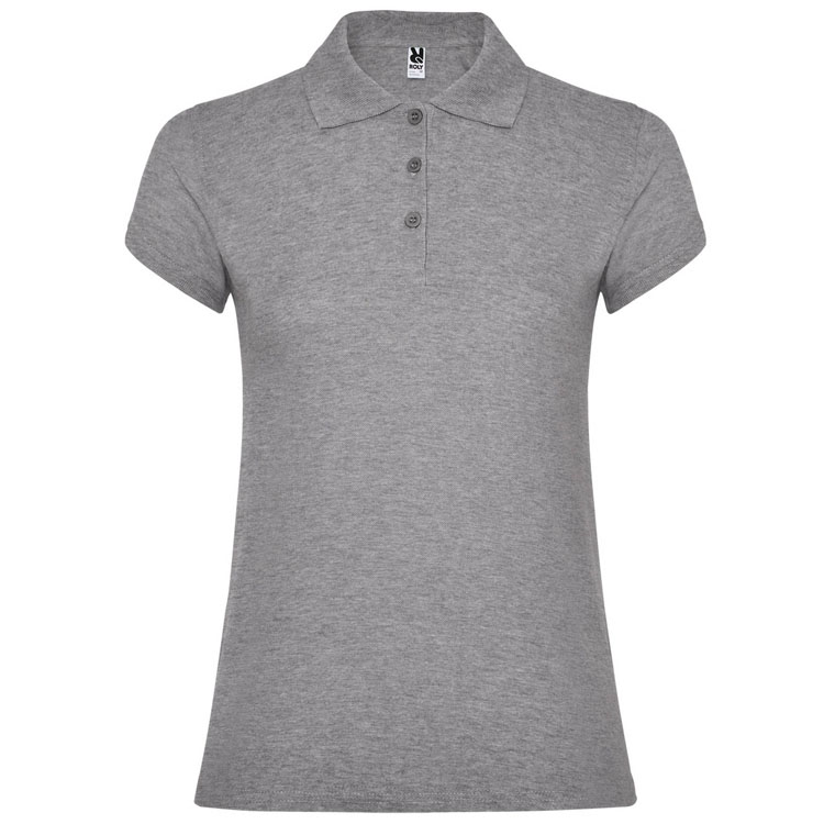 tricouri polo gri de dama Star PO6634 Roly poza 12