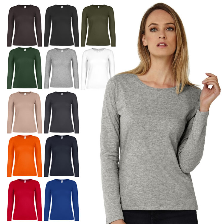 tricouri promotionale cu maneci lungi de dama F02942 poza 1