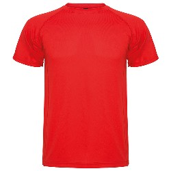 tricouri rosii sport de copii din poliester Roly 0425C MonteCarlo poza 5