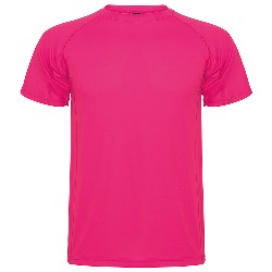 tricouri roz sport de copii din poliester Roly 0425C MonteCarlo poza 6
