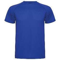 tricouri sport de copii albastre din poliester Roly 0425C MonteCarlo poza 10