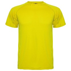 tricouri sport galbene de copii din poliester Roly 0425C MonteCarlo poza 11