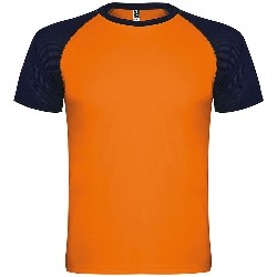 tricouri sport portocalii cu maneci scurte bleumarin Indianapolis CA6650 Roly poza 2
