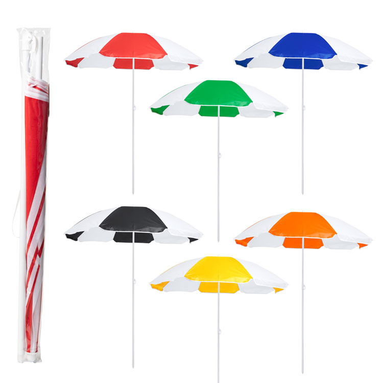 umbrele de plaja bicolore cu 8 panele AP721619 poza 1