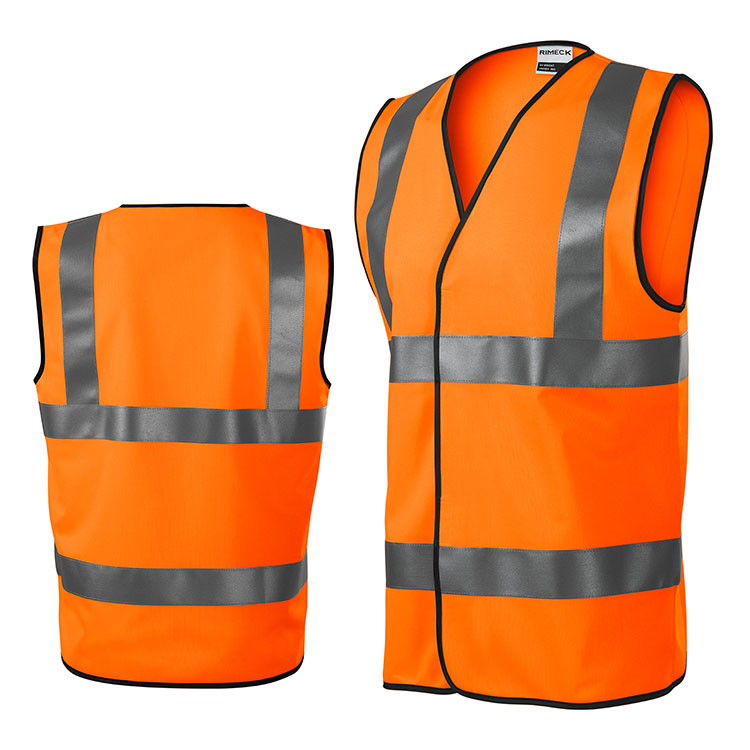 veste de lucru reflectorizante portocalii AD9V3 veste de lucru reflectorizante portocalii AD9V3 poza 3