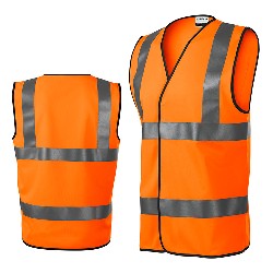 veste de lucru reflectorizante portocalii AD9V3 poza 3