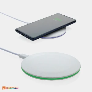 incarcatoare wireless albe de 15 w din plastic reciclat p308433 poza 2