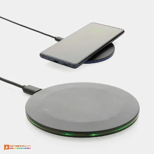 incarcatoare wireless de 15 w din plastic reciclat p308431