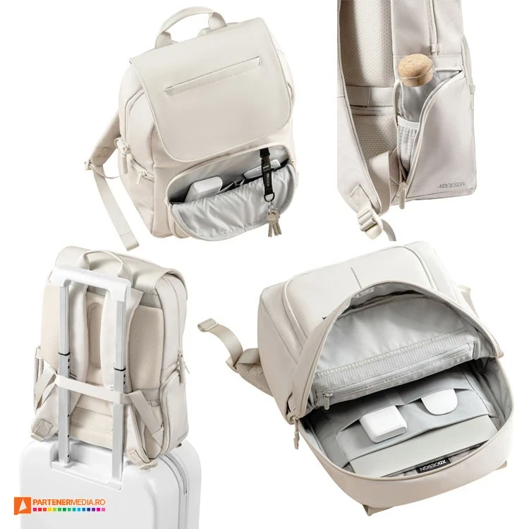 rucsacuri bej elegante promotionale de laptop cu clapeta p705983 poza 2